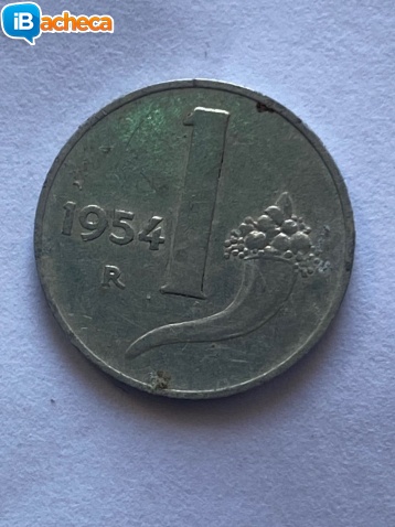 Immagine 1 - Moneta da 1 Lira del 1954