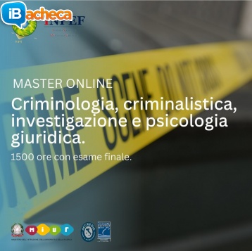 Immagine 1 - Master in Criminologia