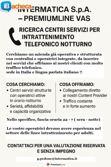 Immagine 1 - Cerchiamo centro servizi
