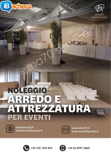 Immagine 1 - Noleggio arredi