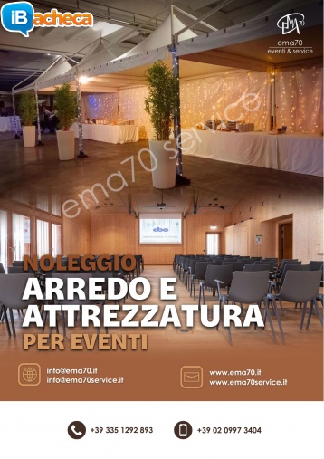 Immagine 2 - Noleggio arredi