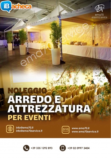 Immagine 3 - Noleggio arredi