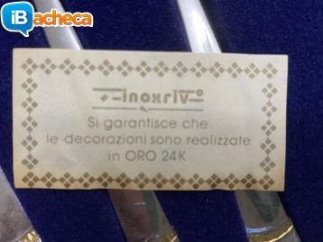 Immagine 2 - Cucchiaini inox/oro