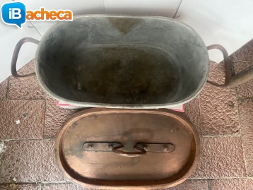 Immagine 2 - Casseruola ovale in rame