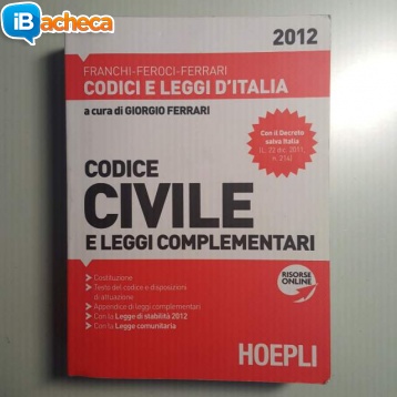 Immagine 1 - Codice Civile 2012